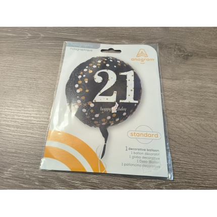 21st happy birthday helium balloon