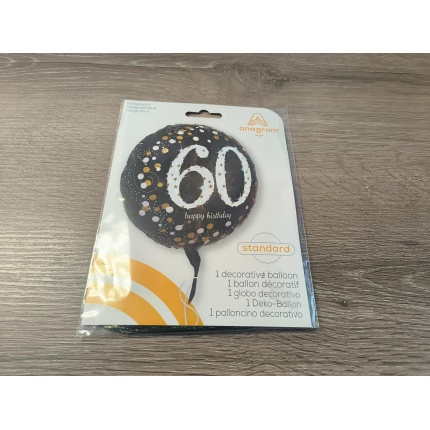 60th birthday helium balloon