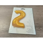 Gold X-Large Number 2 Foil Balloon Roodepoort