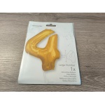 Gold X-Large Number 4 Foil Balloon Roodepoort