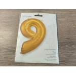 Gold X-Large Number 9 Foil Balloon Roodepoort