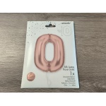 Rose Gold X-Large Number 0 Foil Balloon Roodepoort