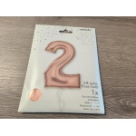 Rose Gold X-Large Number 2 Foil Balloon Roodepoort