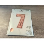 Rose Gold X-Large Number 7 Foil Balloon Roodepoort