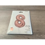 Rose Gold X-Large Number 8 Foil Balloon Roodepoort