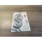 Silver X-Large Number 8 Foil Balloon Roodepoort