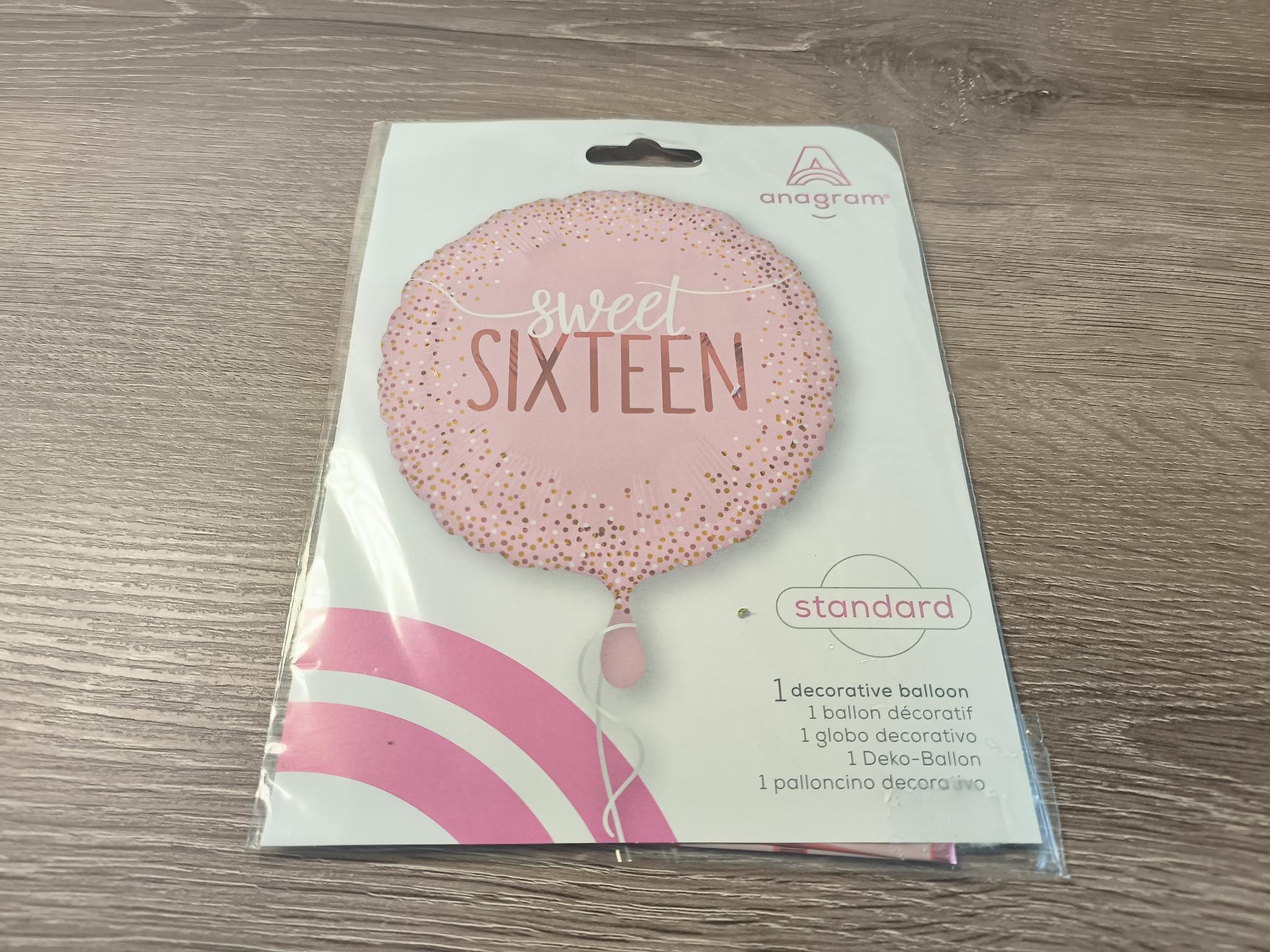 Sweet Sixteen Sweet Sixteen Helium Balloon